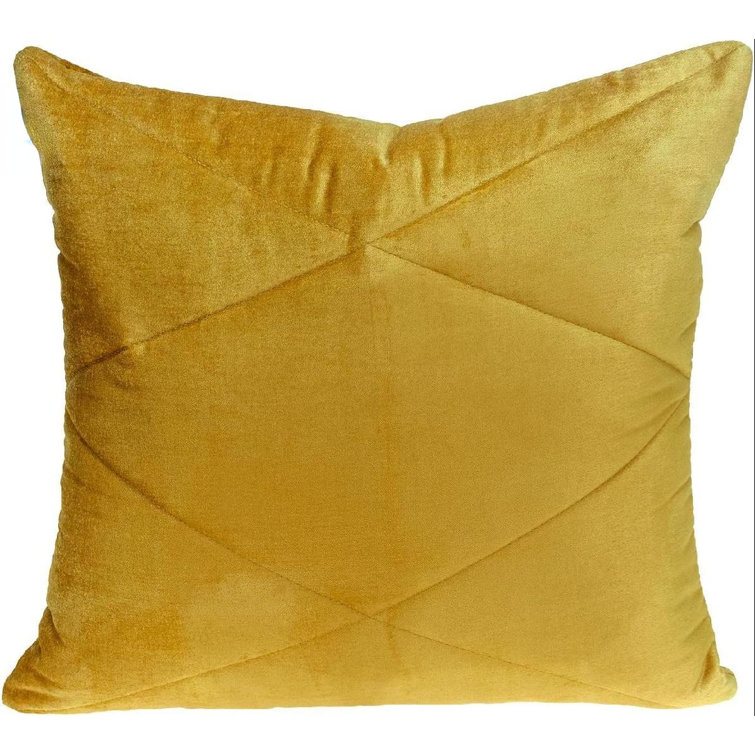 Gracie Oaks Sidne Velvet Reversible Throw Pillow | Wayfair