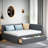 Kaydhen Upholstered Linen Daybed-364851493