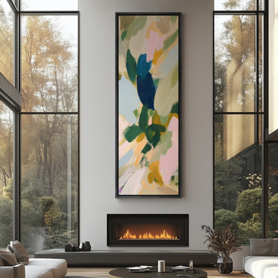 Impression sur toile encadrée, art moderne et coloré, formes abstraites colorées et modernes