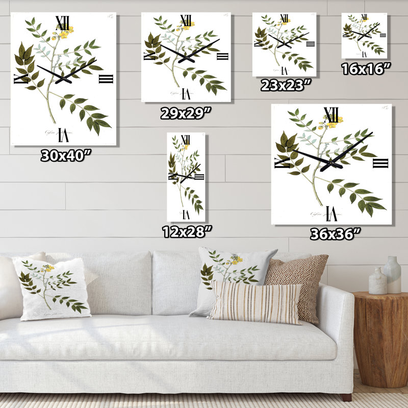 Vintage Botanicals XVIII - Horloge murale traditionnelle, Petit