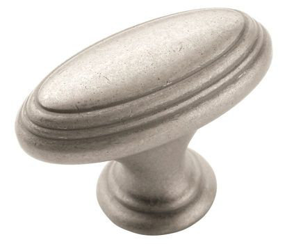 Poignée ovale 3 1/2 po, Nickel patiné