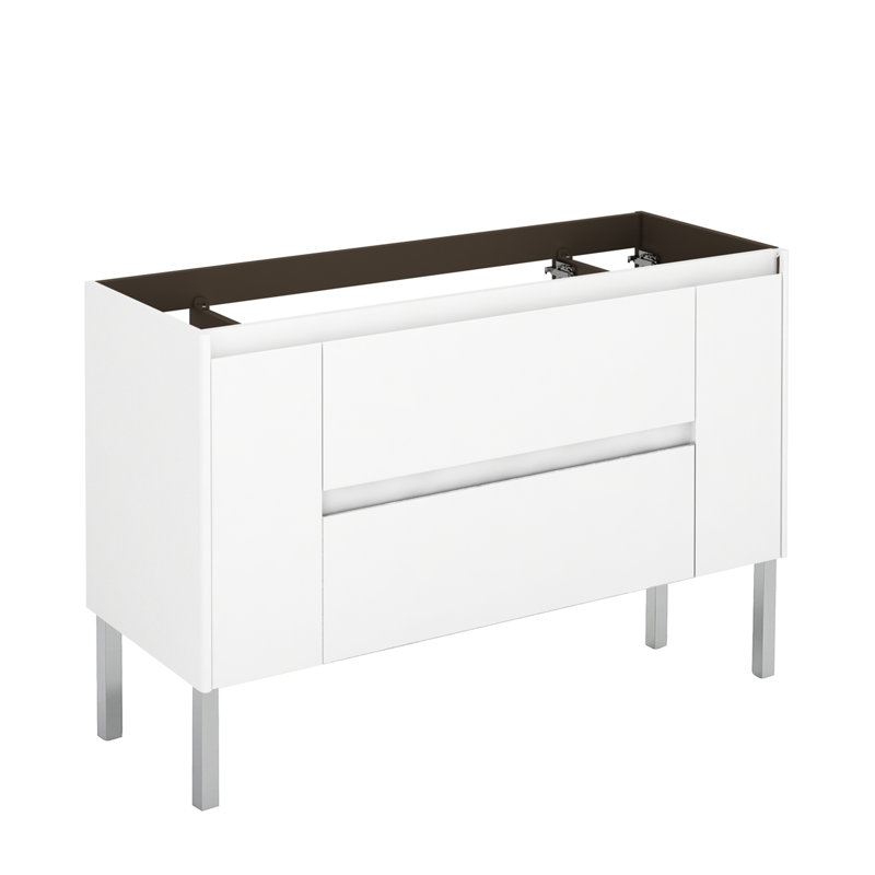 Ambra 47'' W Single Bathroom Vanity Base, Glossy White