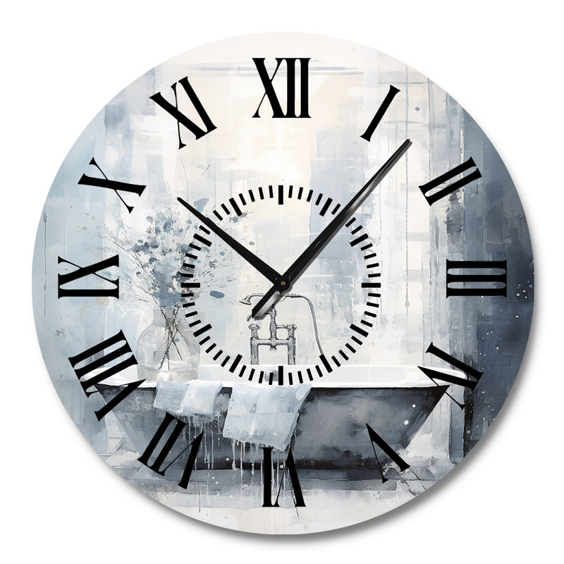 Horloge murale pour salle de bain, Grand