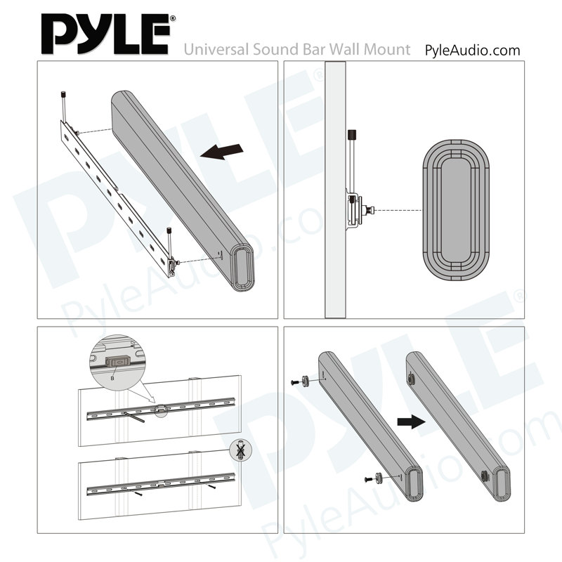 Pyle Single Screen Wall Mount