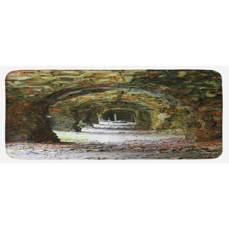 Rustic Polyester Kitchen Mat