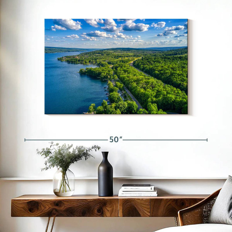 Paysage du lac Alvord Keuka, H 26 po x l 39 po