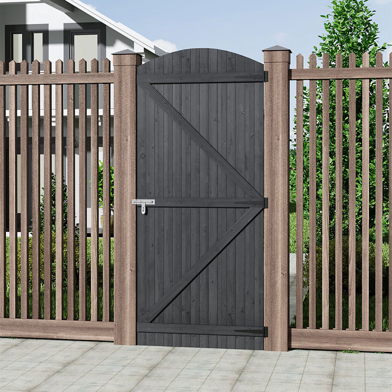 Adelphie Wood Gate, 210cm H x 90cm W x 3cm D