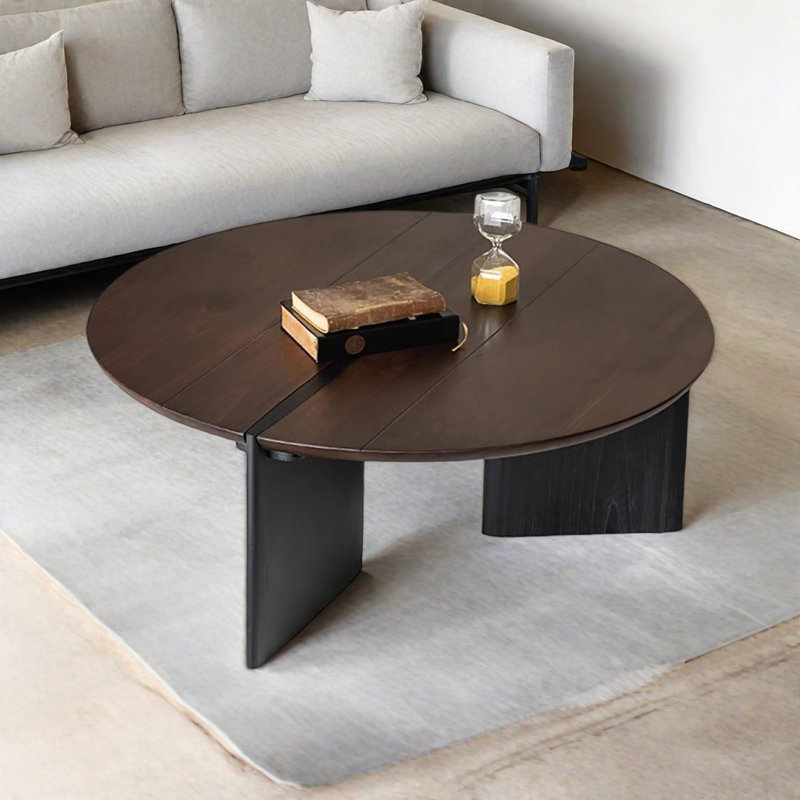 Table basse simple et moderne, Noyer foncé