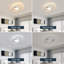 2-Light 40cm Oval LED Ceiling Light-63219642