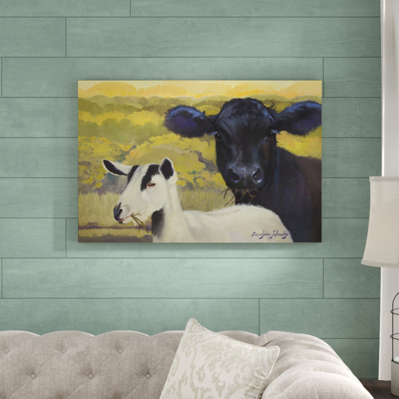 «Farm Pals IV», peinture sur toile, H 24 po x l 36 po