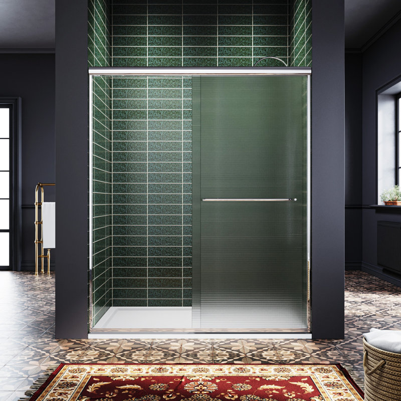 57,5-60 "X 72" Porte de douche sans cadre