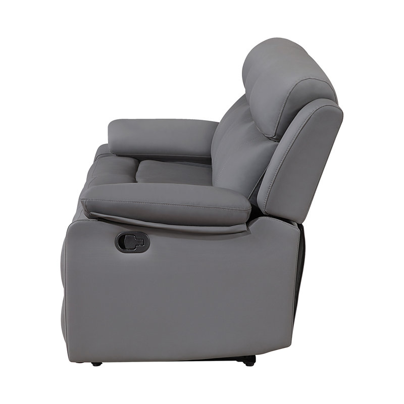 Blanche Grey Glider Recliner With LED