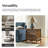 Lundgren Transitional 24'' Tall 2 - Drawer End table with Wood Legs and Charging Station Space -1037252355