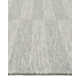 Reva Striped Hand-Knotted Wool Area Rug in Silver