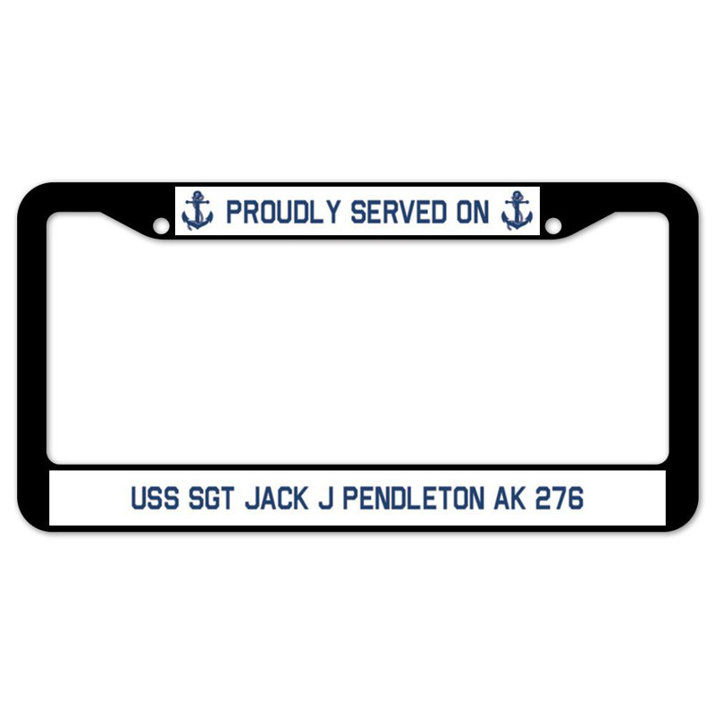 Fièrement servi sur un cadre en plaques USS Jack J PENDLETon AK 276