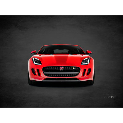 «Jaguar F-Type Front» par Mark Rogan, reproduction sur toile tendue