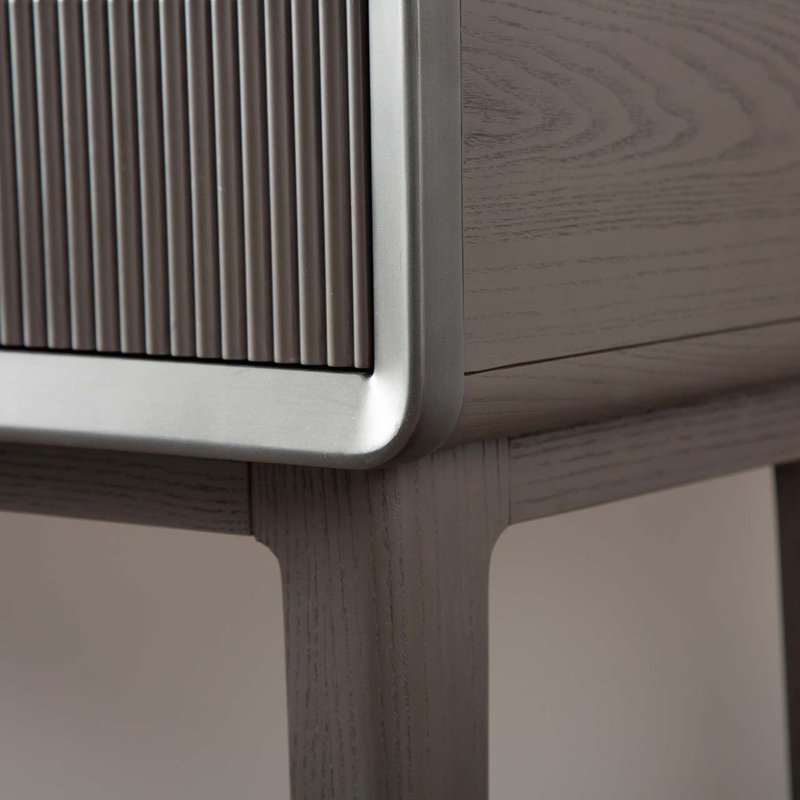 Azuzena 120.5Cm Console Table for Living Room, Wooden Hallway Table with 2 Drawers, Grey