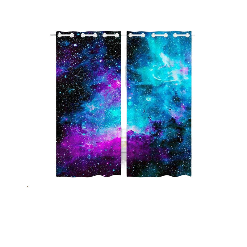 Ensemble de rideaux en polyester 2 pièces