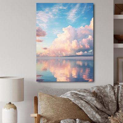 «Serino White Sky Pure Elegance», reproduction d'art sur toile encadrée