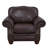 Somto 50" Genuine Leather Rolled Arm Club Chair-20120171