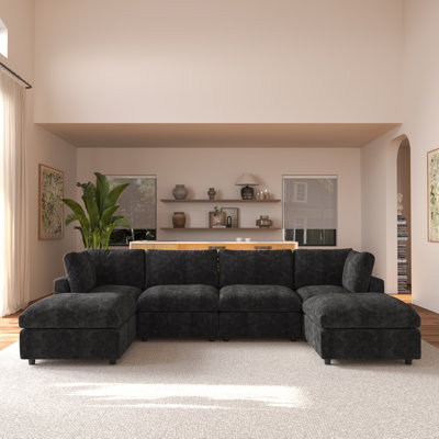 Kessi 6-piece Slipcovered Sectional