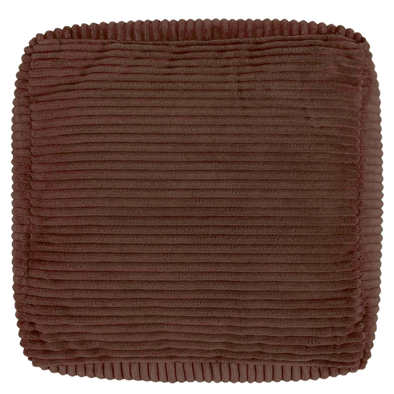 Soul 40Cm Square Pouffe Ottoman, Brown