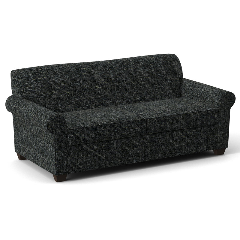 Finn 75" Rolled Arm Sofa Bed, Cafelle, Connelly Crow, Hybrid