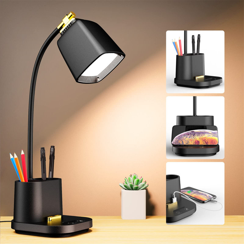 Asilee Desk Lamp, Black