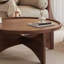Table basse simple en bois massif au design rétro-107385284