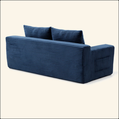 Canapé-lit à mémoire de forme convertible en mousse viscoélastique convertible 2 en 1, sans assemblage pour le bureau