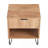 Dumbo 20" Fluted Nightstand In Golden Brown (1-Drawer)-1077747528