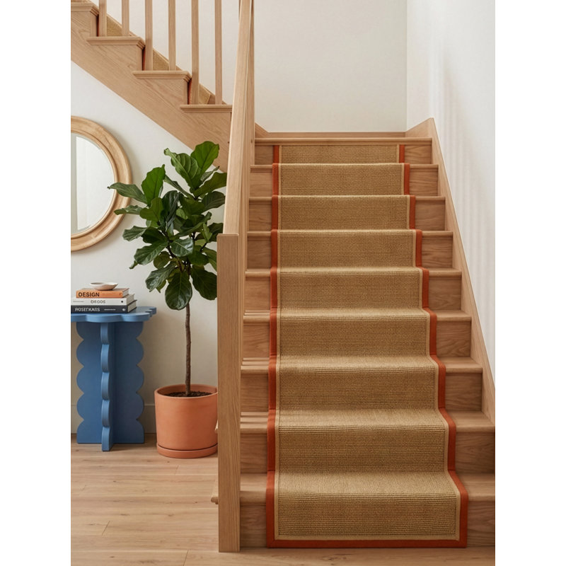 Stair Runner Sadina Boucle, Cream Linen, Stair Runner 67 x 800 cm