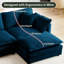Canapé modulaire en U en chenille avec repose-pieds mobile à 2 compartiments Latitude Run-620327747-620327745