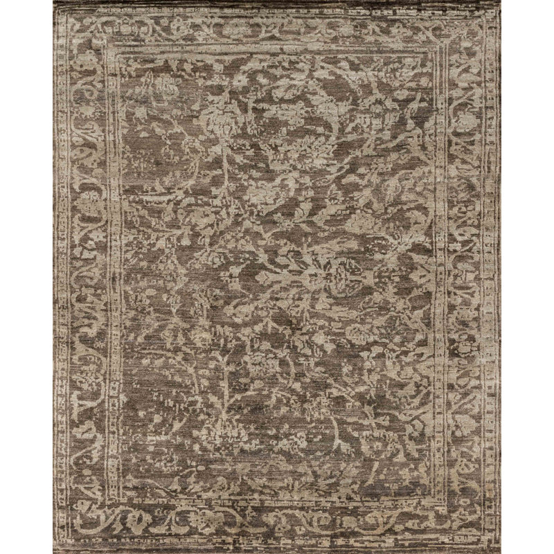 Viscose Oriental Indoor Rug, Rectangle 8'6" x 11'6"
