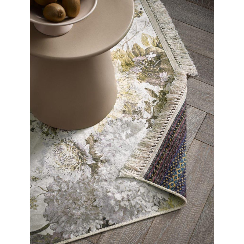 Floral Area Rug, Rectangle 120 x 180cm
