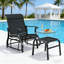 Fauteuil oscillant d'extérieur à haut dossier Garden-130490254