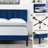 Auxter Upholstered Platform Bed Frame with Vertical Channel Tufted Adjustable Headboard, Velvet Fabric Mattress Foundation with Strong Wooden Slats, Heavy Duty, No Box Spring Needed, Noise-Free-1877220113-1877220112