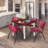 Kee Square Breakroom Table Top, 4 M Stack Chairs-2007604525-1905558578-1905558583