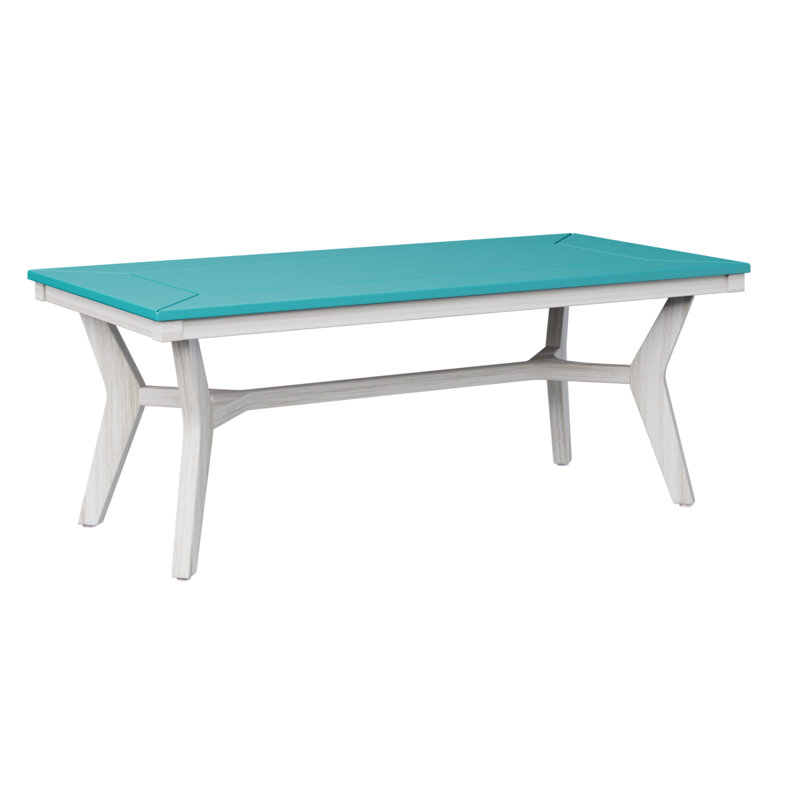 Table basse berlinoise Berlin, Coquille de mer, Bleu Aruba