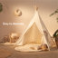 Hooga 120cm W x 120cm D Indoor / Outdoor Canvas Triangular Play Tent