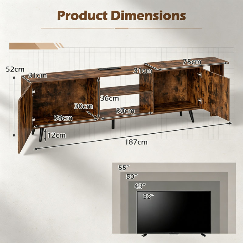 TV Stand for TVs up to 55"