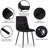 Velvet Dining Chairs Set of 4, Black