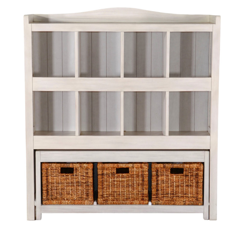  Makela Cube Bookcase, Marble White
