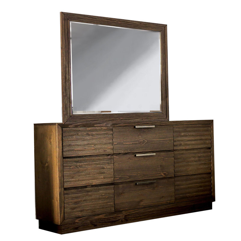 Commode 9 tiroirs avec miroir Kadijha
