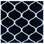 Geometric Power Loom Navy/White Area Rug