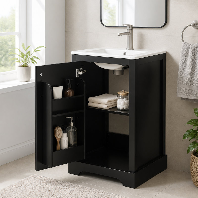 Meuble-lavabo de 20 po avec lavabo et rangement bien pensé