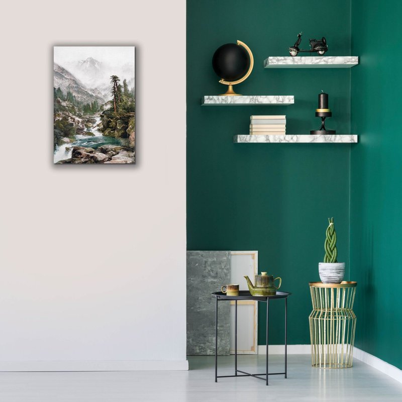 «Rocky Stream In The Mountains» par Stellar Design Studio, art mural sur toile, 18 po x 26 po, H 26 po x l 18 po