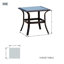 Ensemble de conversation extérieur en osier pour 2 personnes avec chaises simples et table d'appoint Leticia