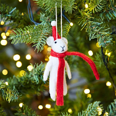 4cm Handmade Wool Hanging Figurine Ornament