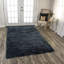 Tapis noir touffeté à la main Wensess-623082332